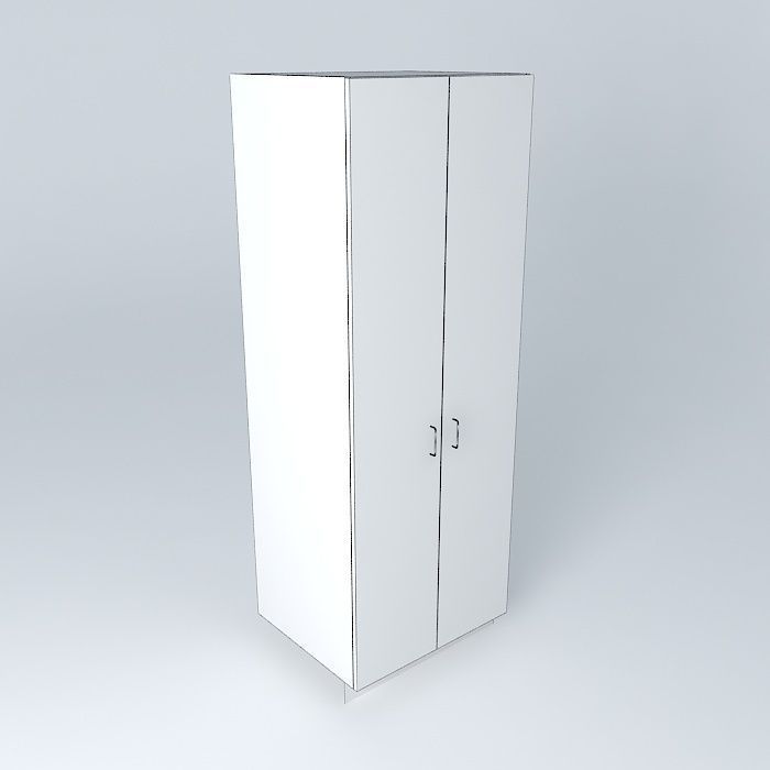 TC2D wardrobe Free 3D model_3