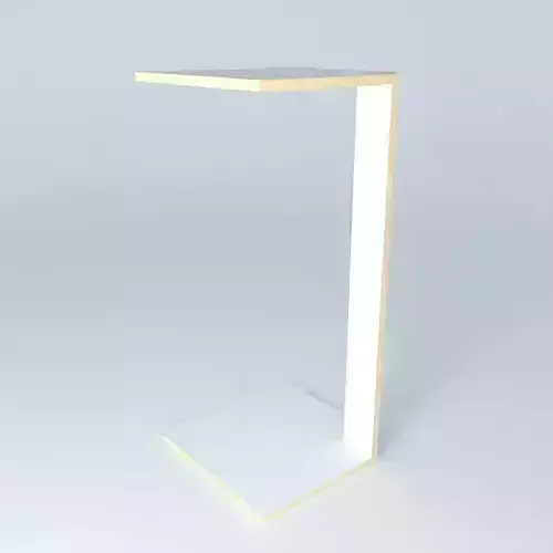 WCFILLER table with light on top Free 3D model