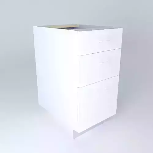 DB3D-4 cabinet with three drawers