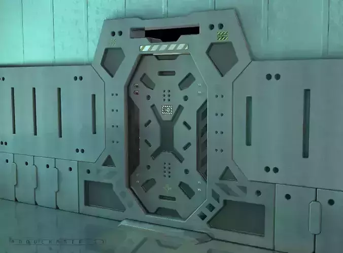 sci fi slide door