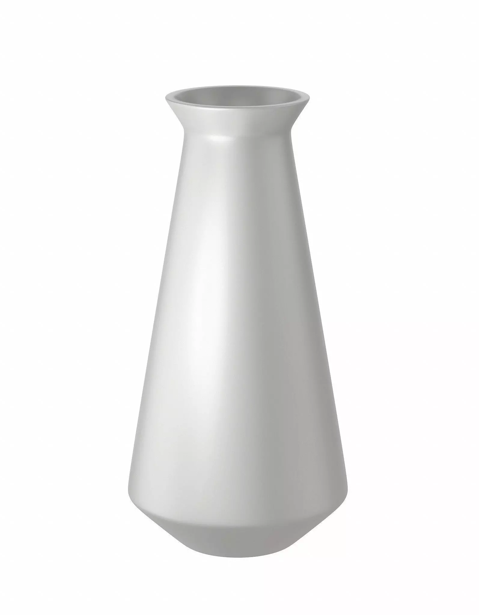 Modern White Vase 3D model_0