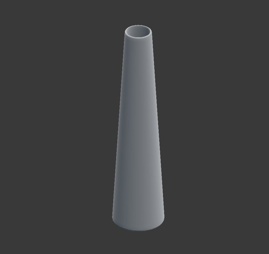 Modern White Vase 3D model_5