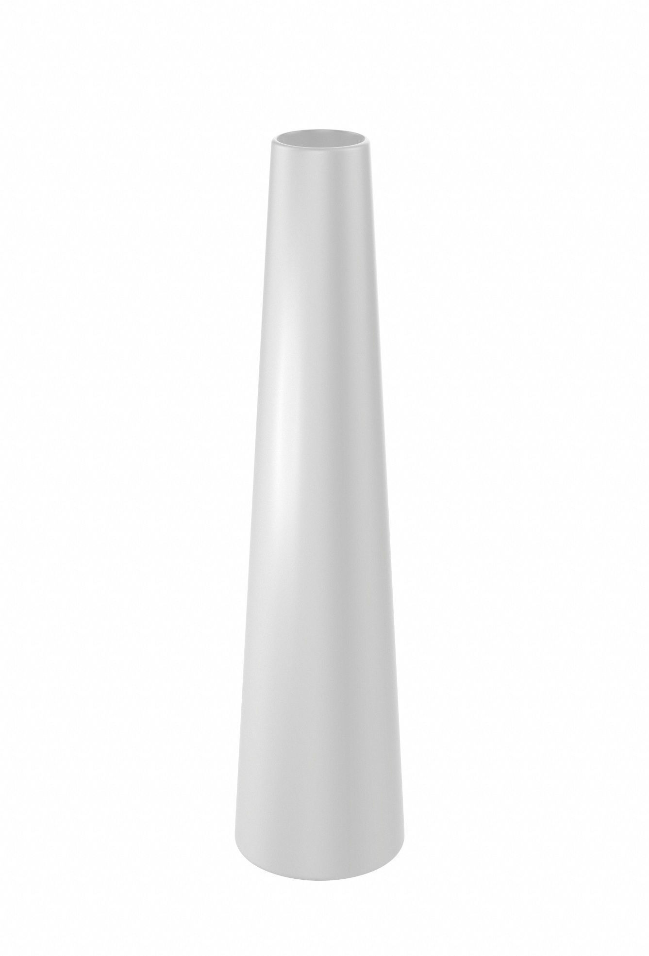 Modern White Vase 3D model_1