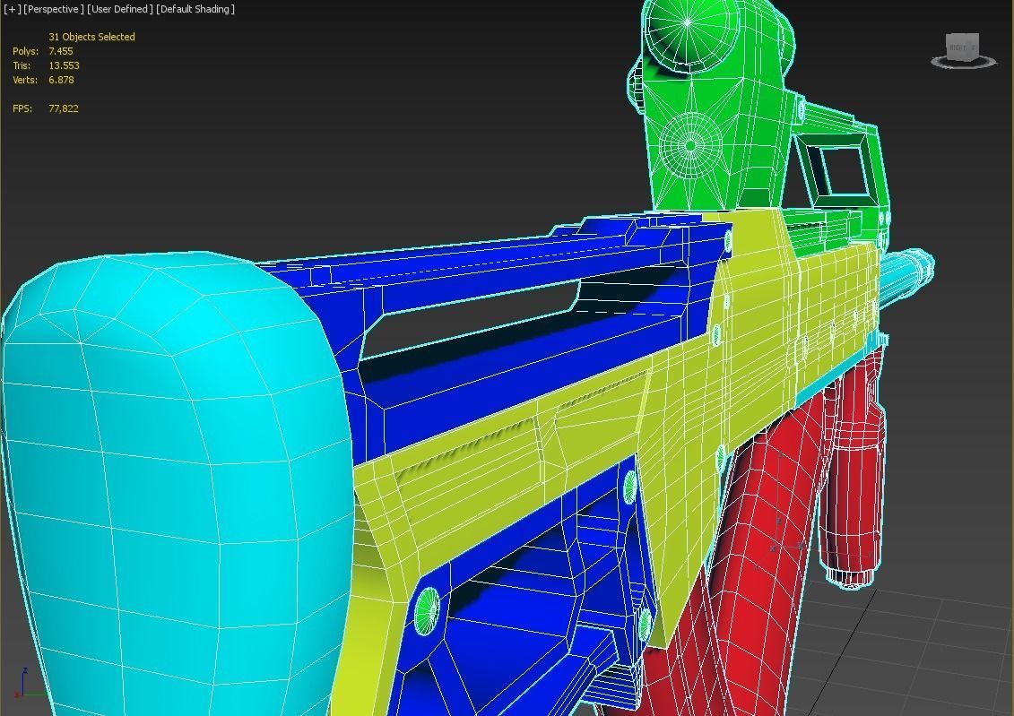 Machine Gun 3D model_9