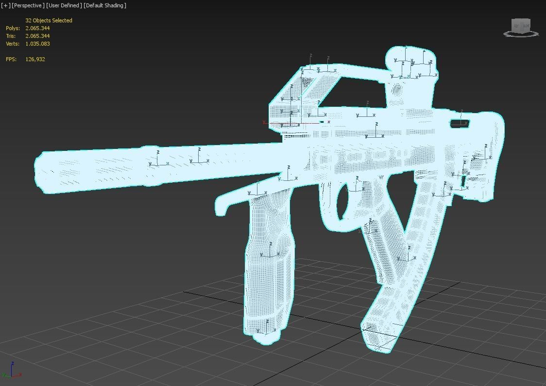 Machine Gun 3D model_2