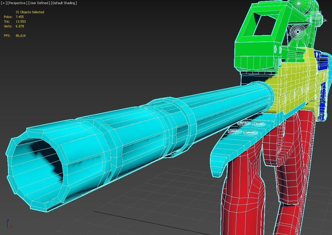 Machine Gun 3D model_8