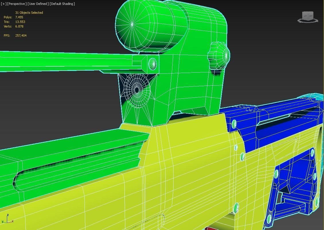 Machine Gun 3D model_6