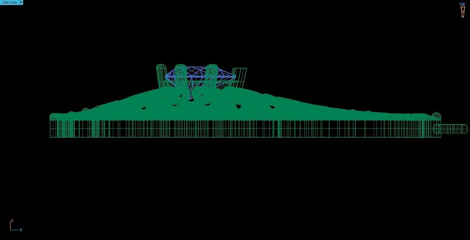 Pendant egyptian filigree with sapphire 3D print model_5