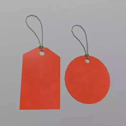 Price Tags Low-poly 3D model