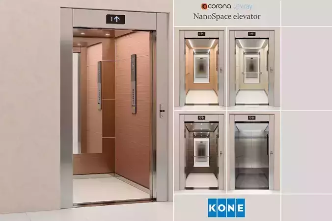 Elevator Kone NanoSpace 3D model