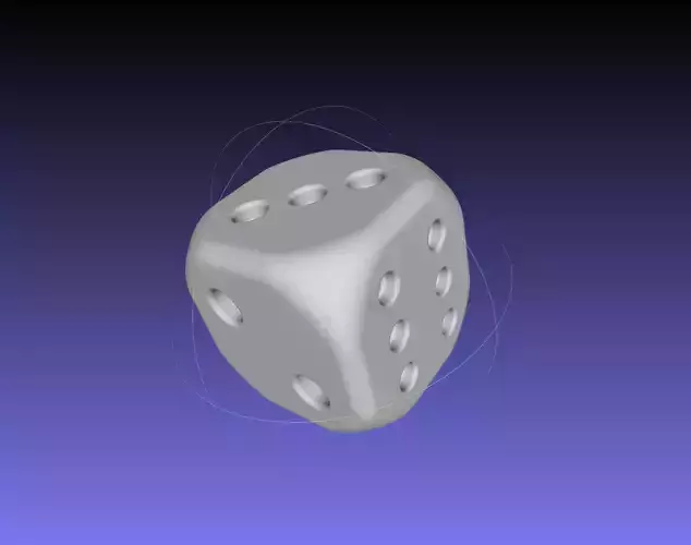 Balanced Printable Classic Dice 3D print model