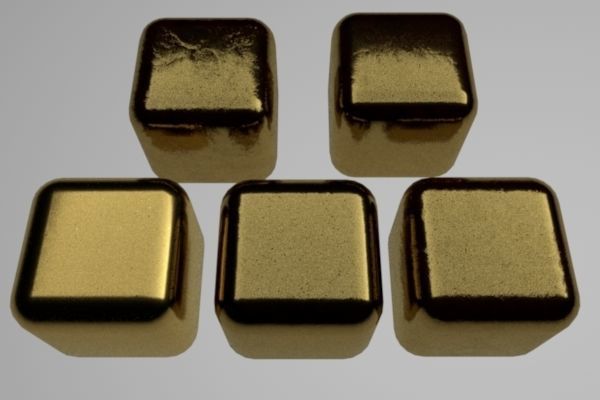 Gold Materials Pack 1 for C4D R20 3D model_5