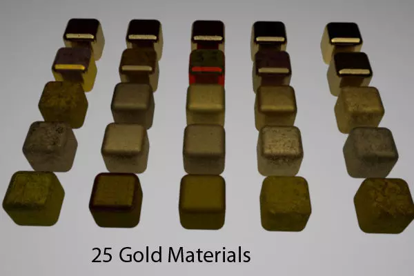 Gold Materials Pack 1 for C4D R20 3D model_0