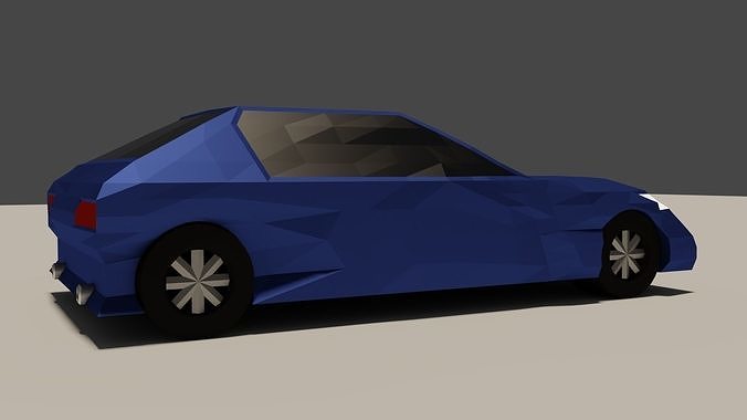 Poly Car Free low-poly 3D model