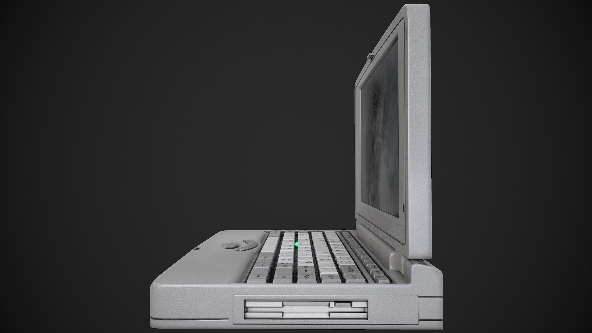 Old Laptop Low-poly 3D model_6