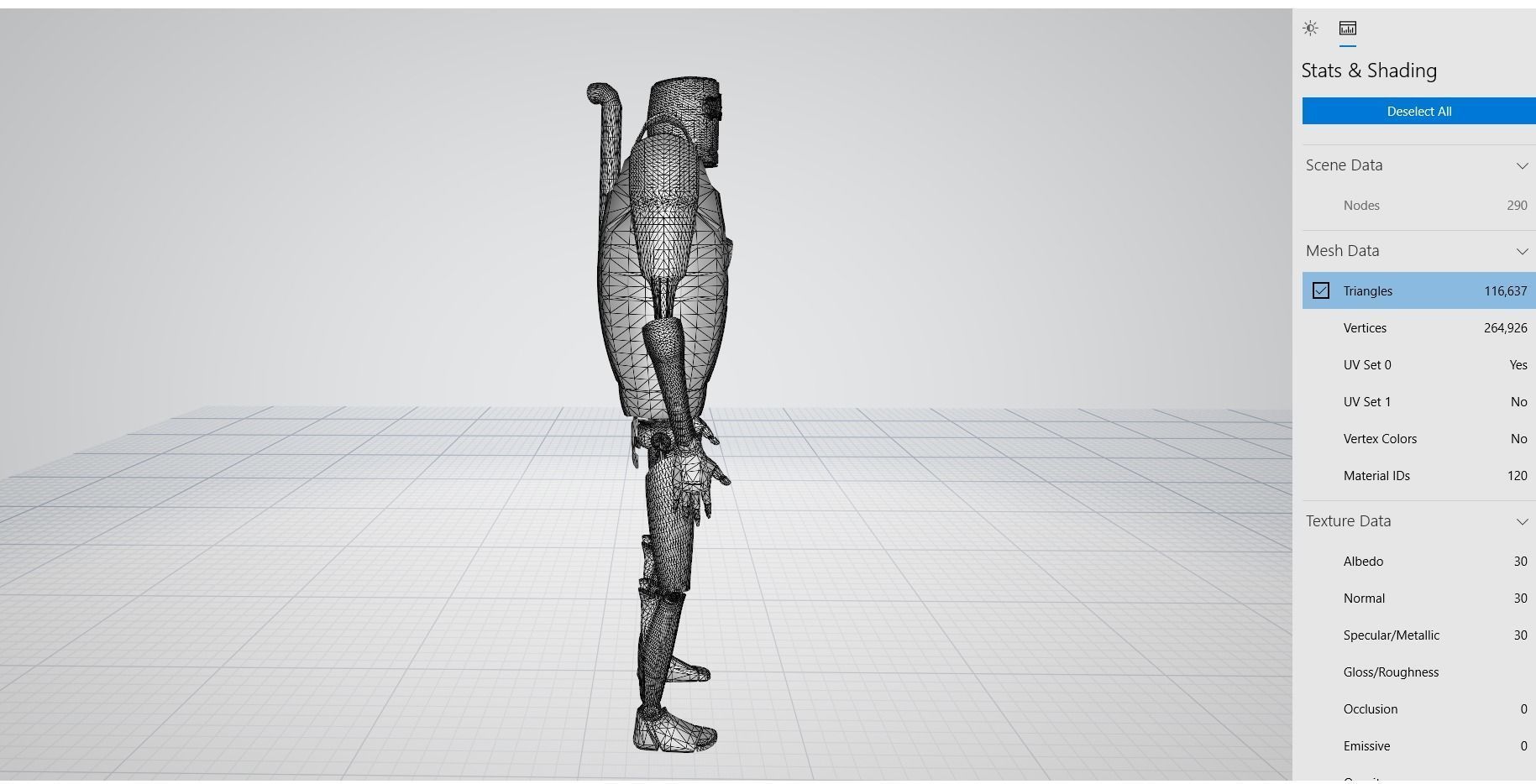 Sci-Fi Android  Low-poly 3D model_9