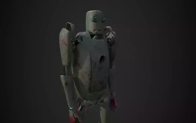 Sci-Fi Android  Low-poly 3D model Sci-Fi Android  Low-poly 3D model