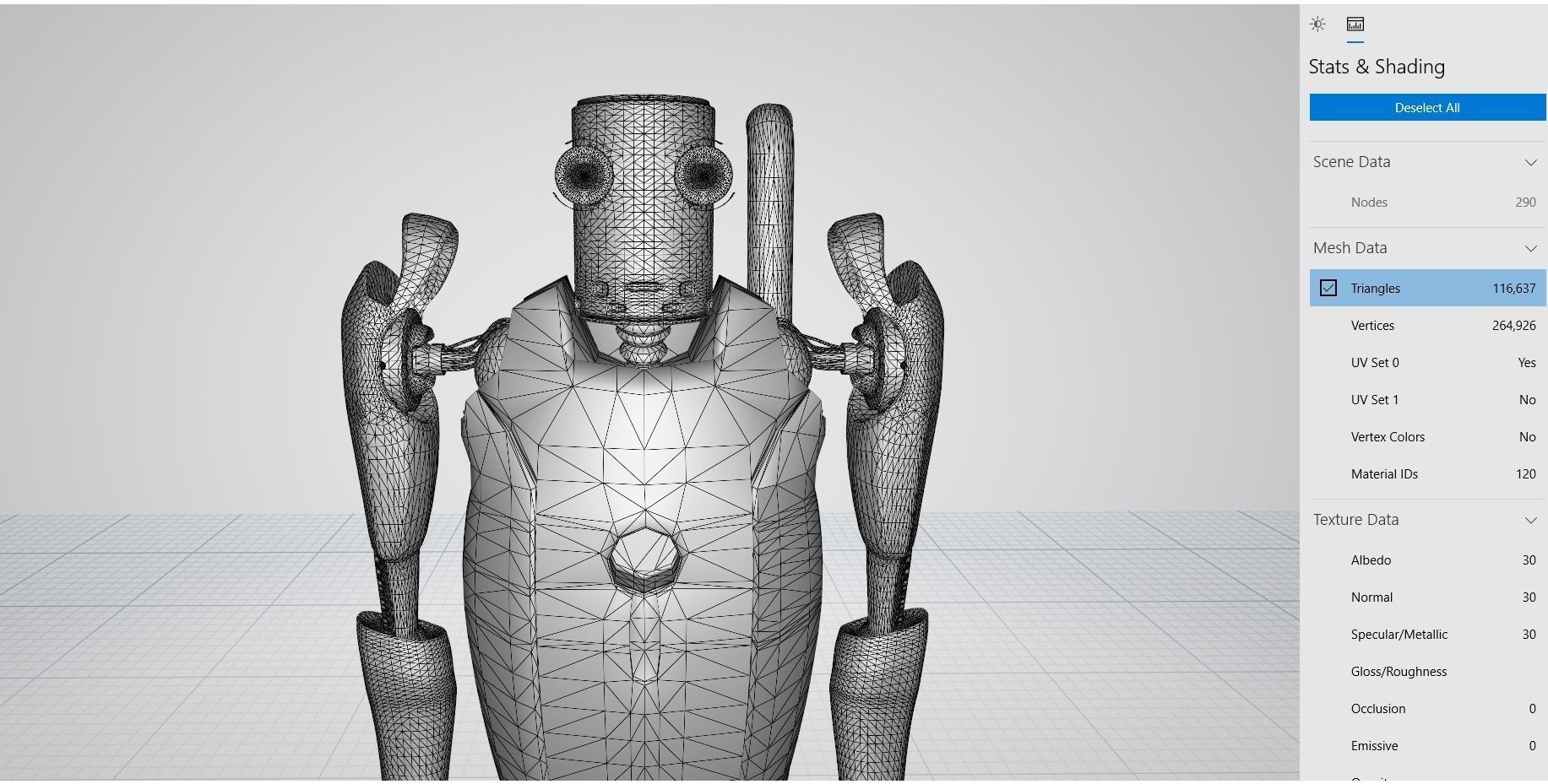 Sci-Fi Android  Low-poly 3D model_7