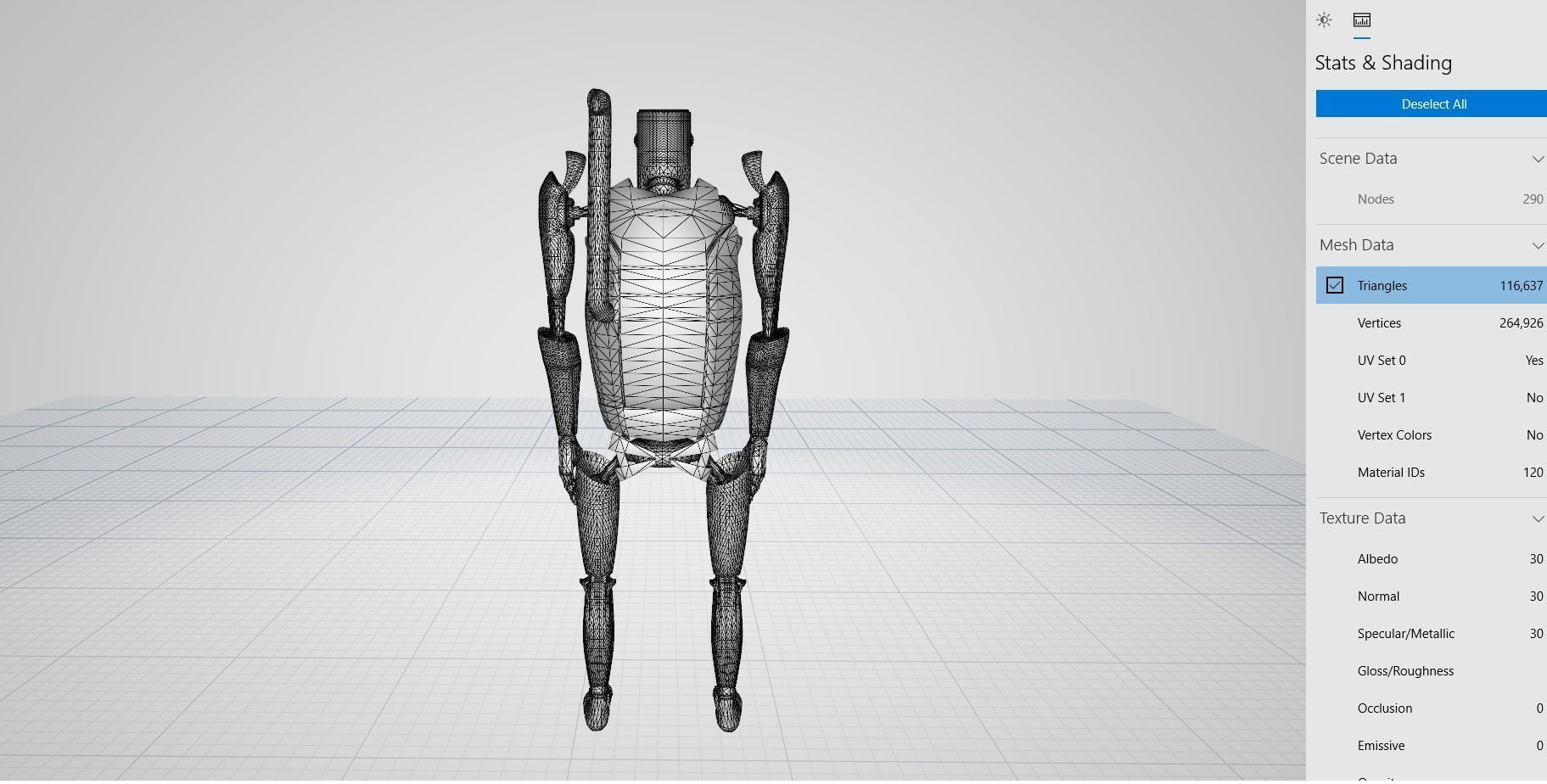 Sci-Fi Android  Low-poly 3D model_8