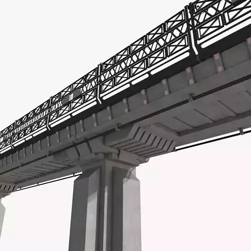 Sci fi Bridge 3D model