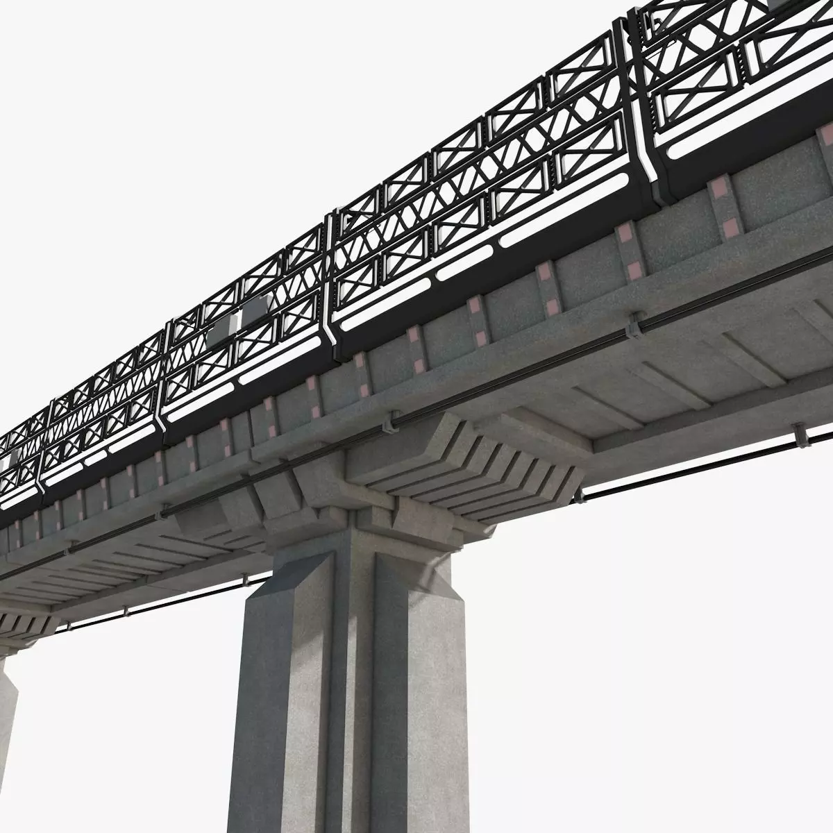 Sci fi Bridge 3D model_0