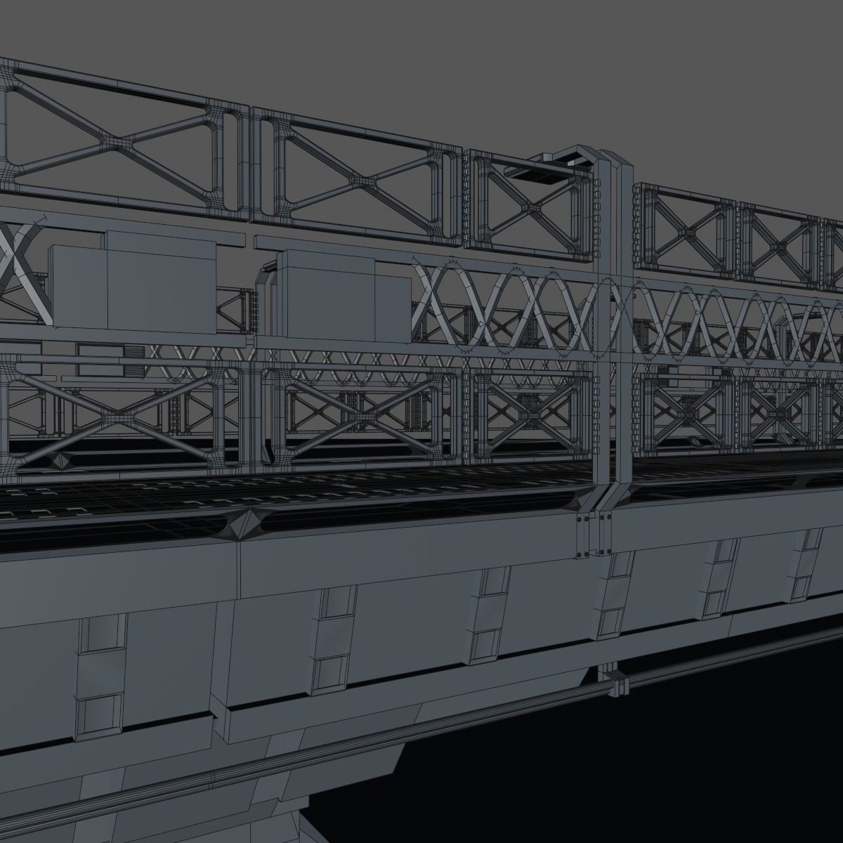 Sci fi Bridge 3D model_13