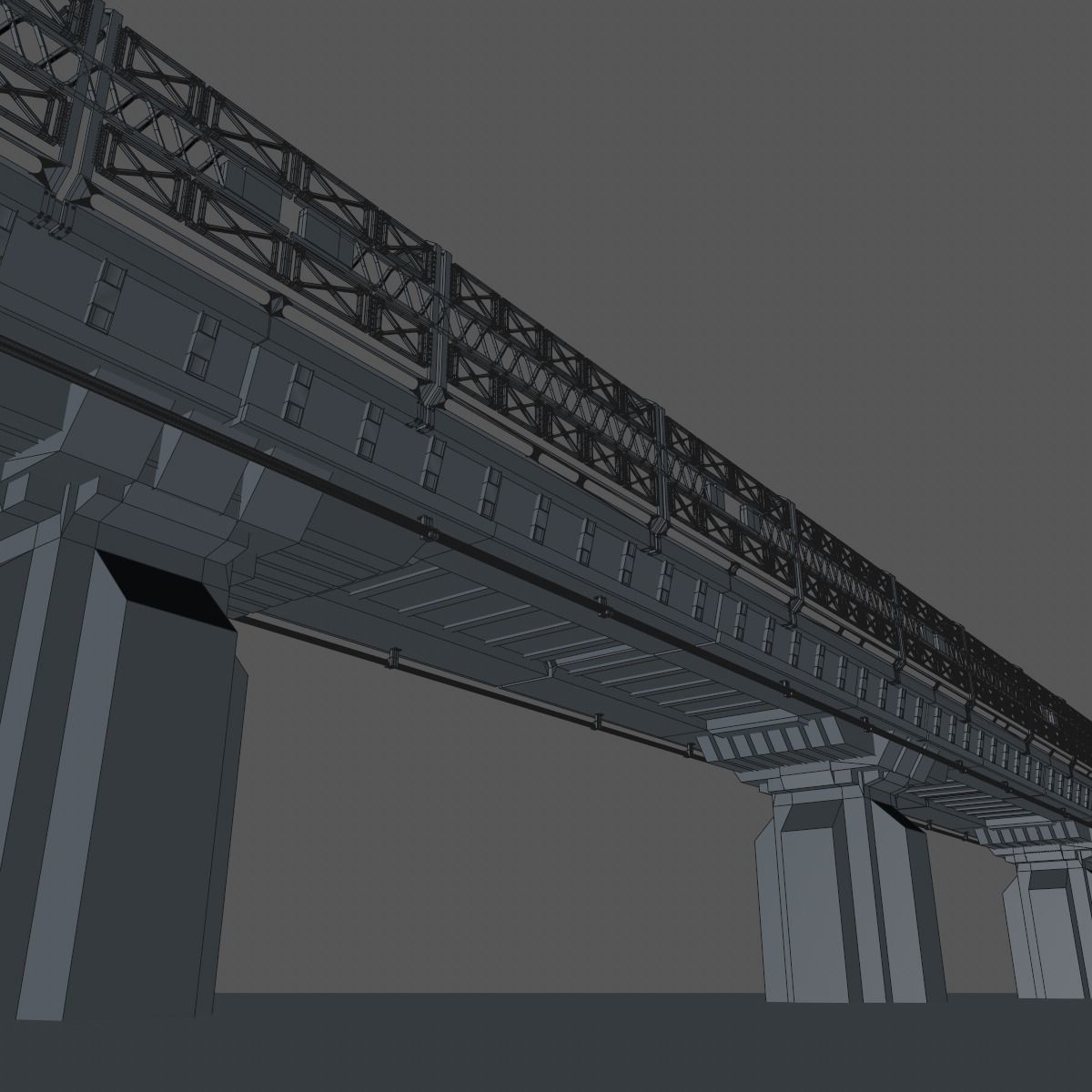 Sci fi Bridge 3D model_19