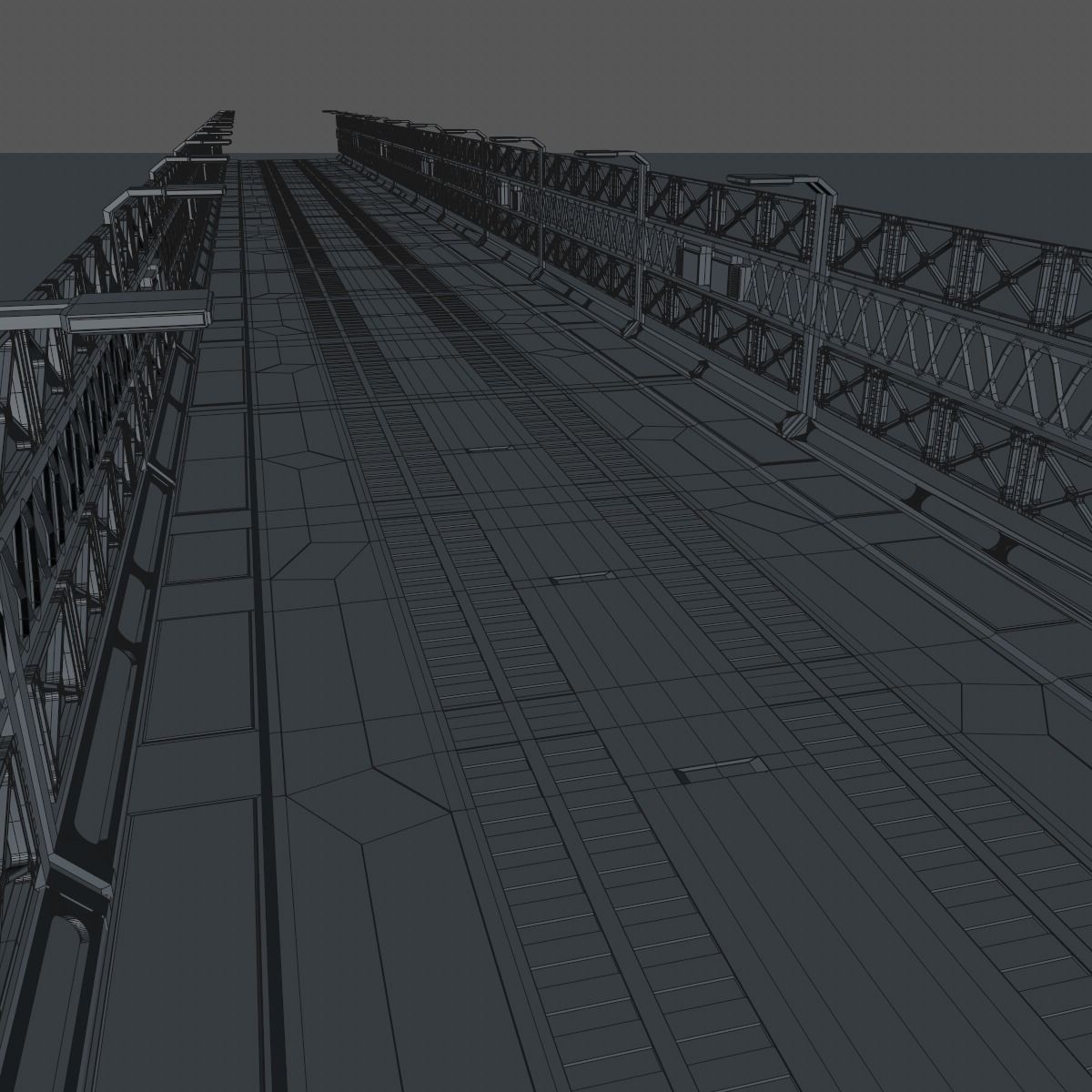 Sci fi Bridge 3D model_21