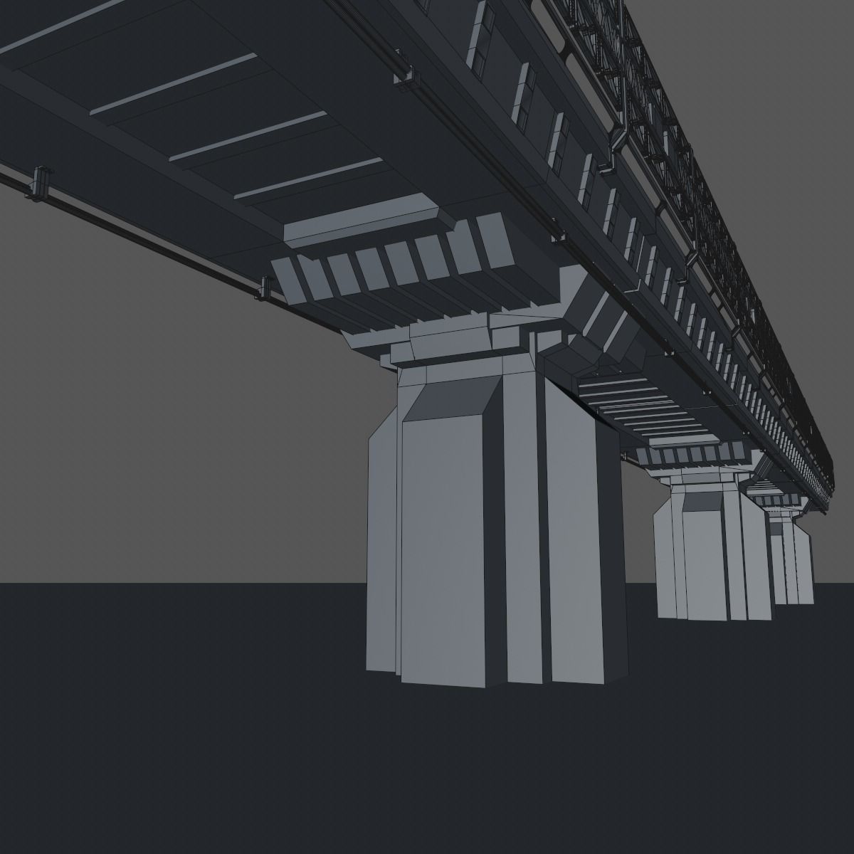 Sci fi Bridge 3D model_14