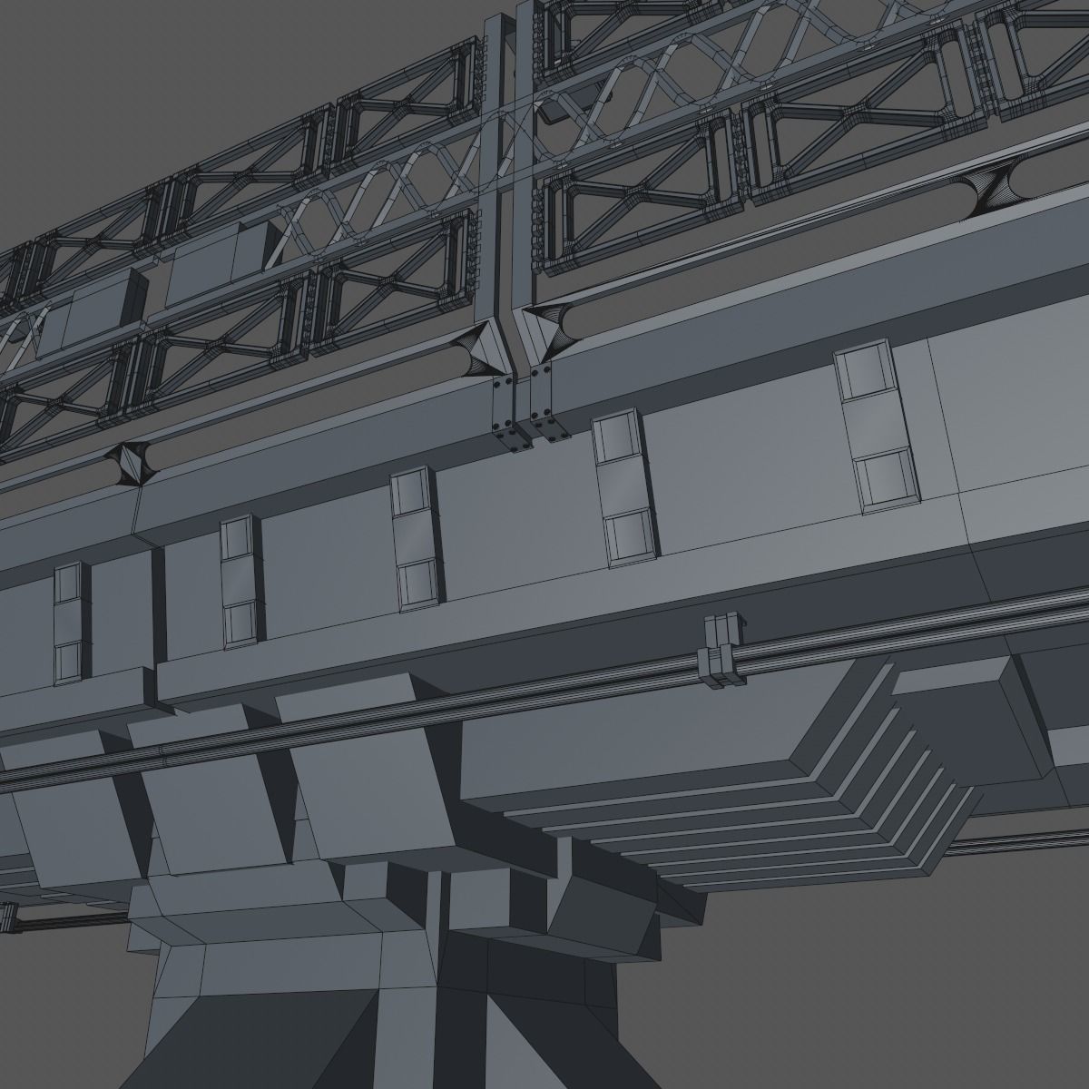 Sci fi Bridge 3D model_17