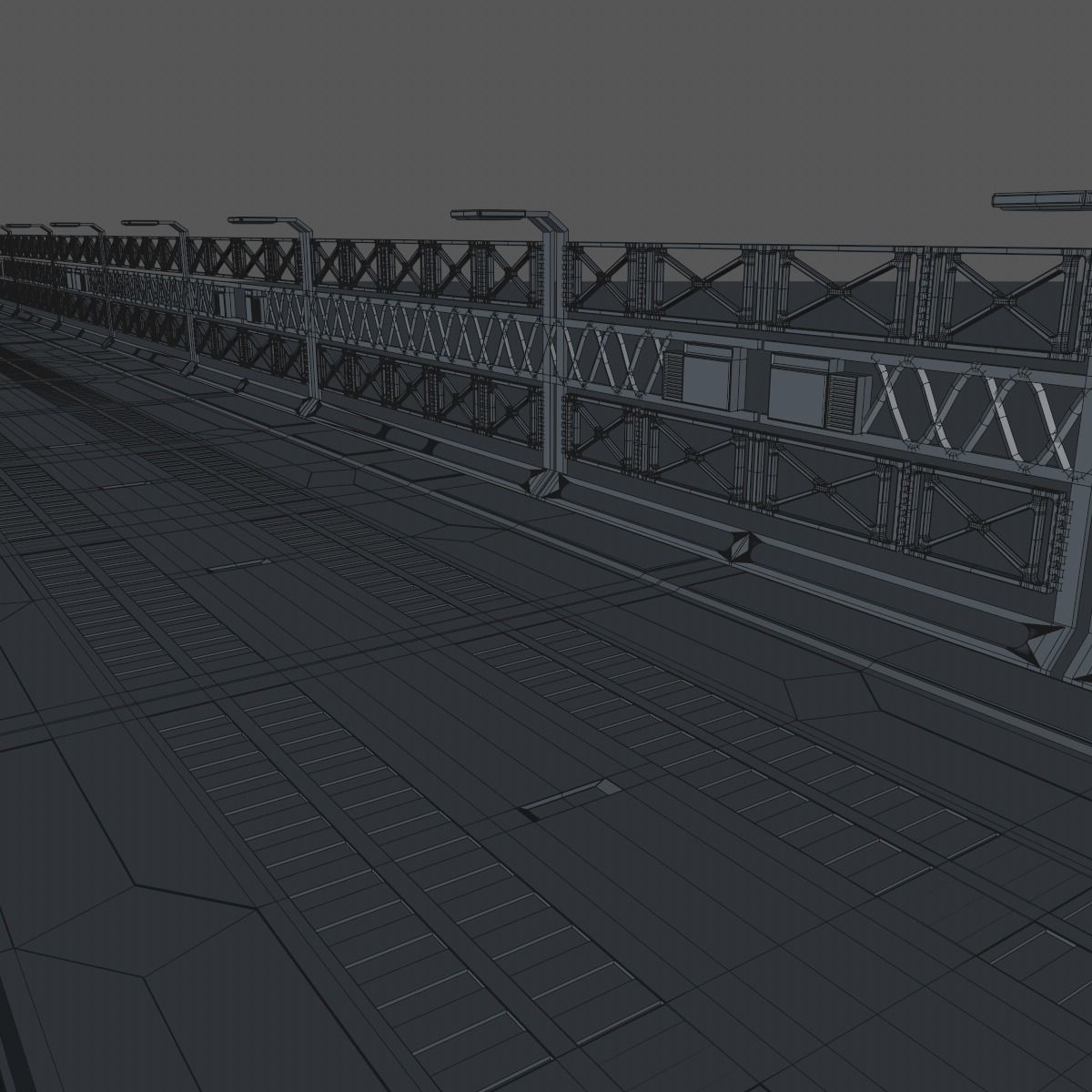 Sci fi Bridge 3D model_18