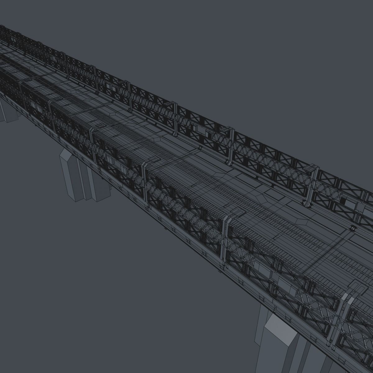 Sci fi Bridge 3D model_22