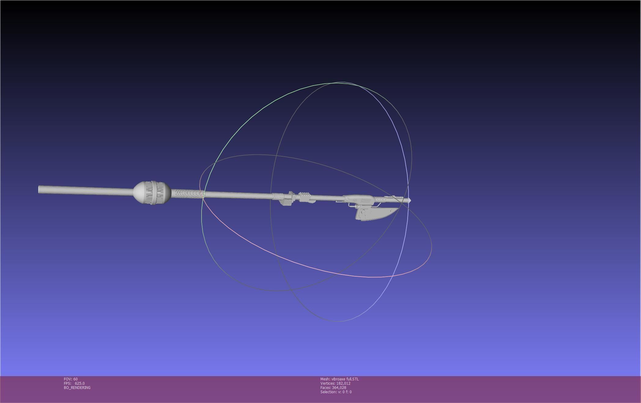Star Wars Vibro Axe Assembly Models 3D print model_74