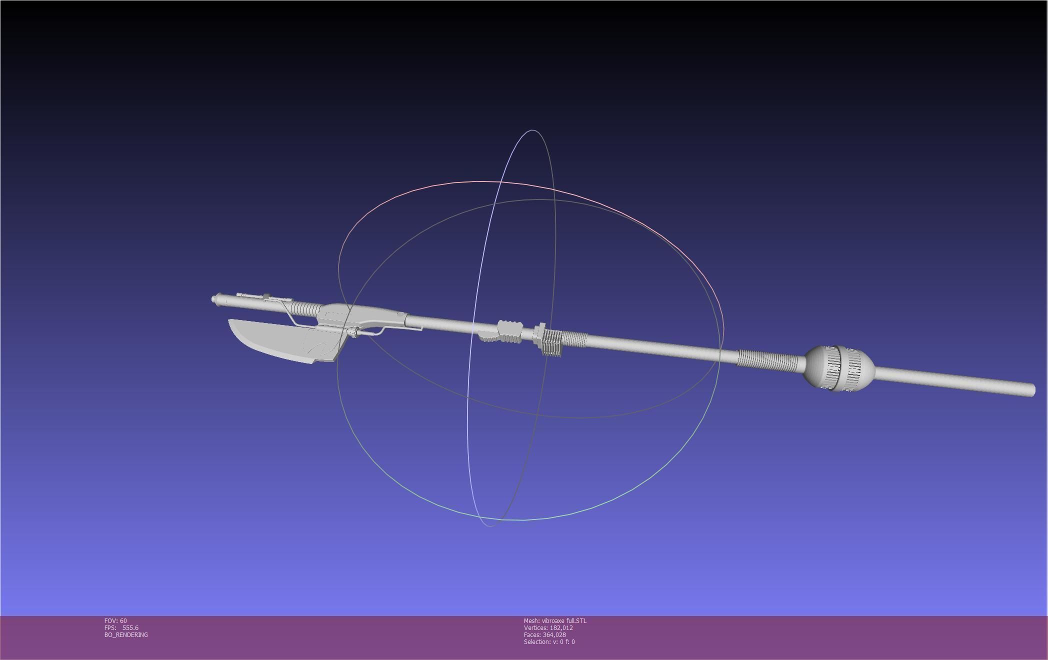 Star Wars Vibro Axe Assembly Models 3D print model_115