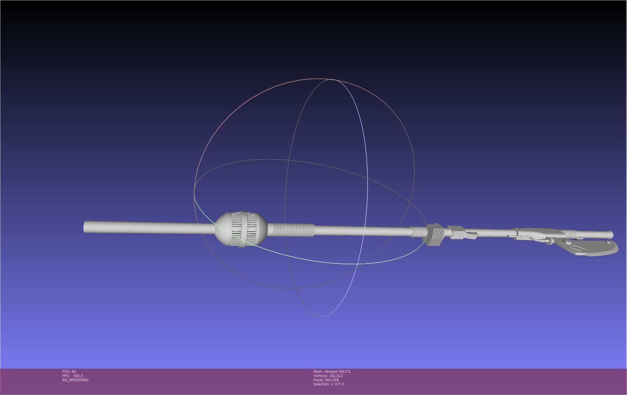 Star Wars Vibro Axe Assembly Models 3D print model_86