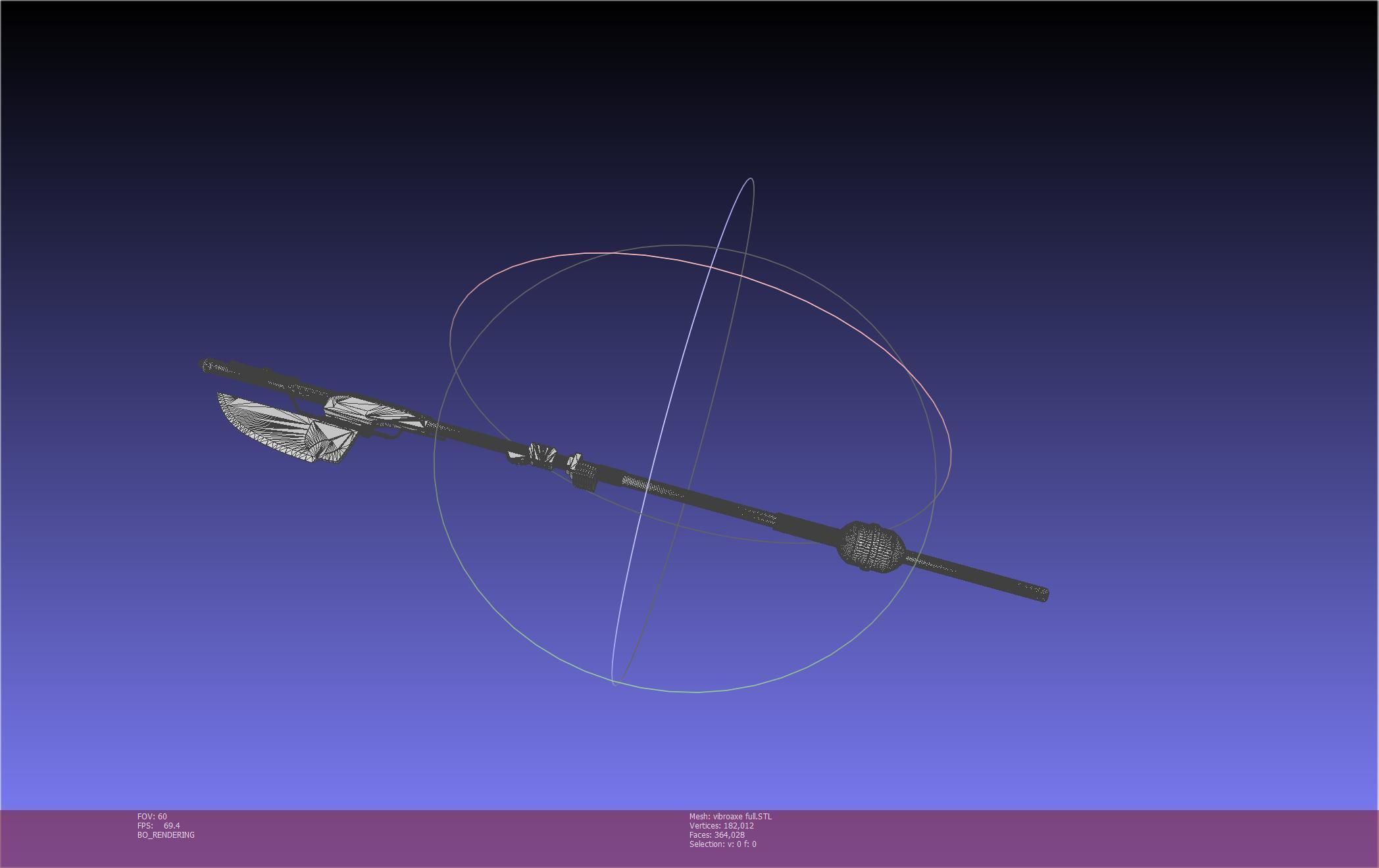 Star Wars Vibro Axe Assembly Models 3D print model_43