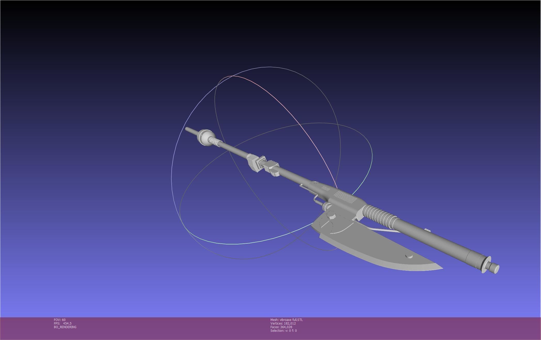 Star Wars Vibro Axe Assembly Models 3D print model_90
