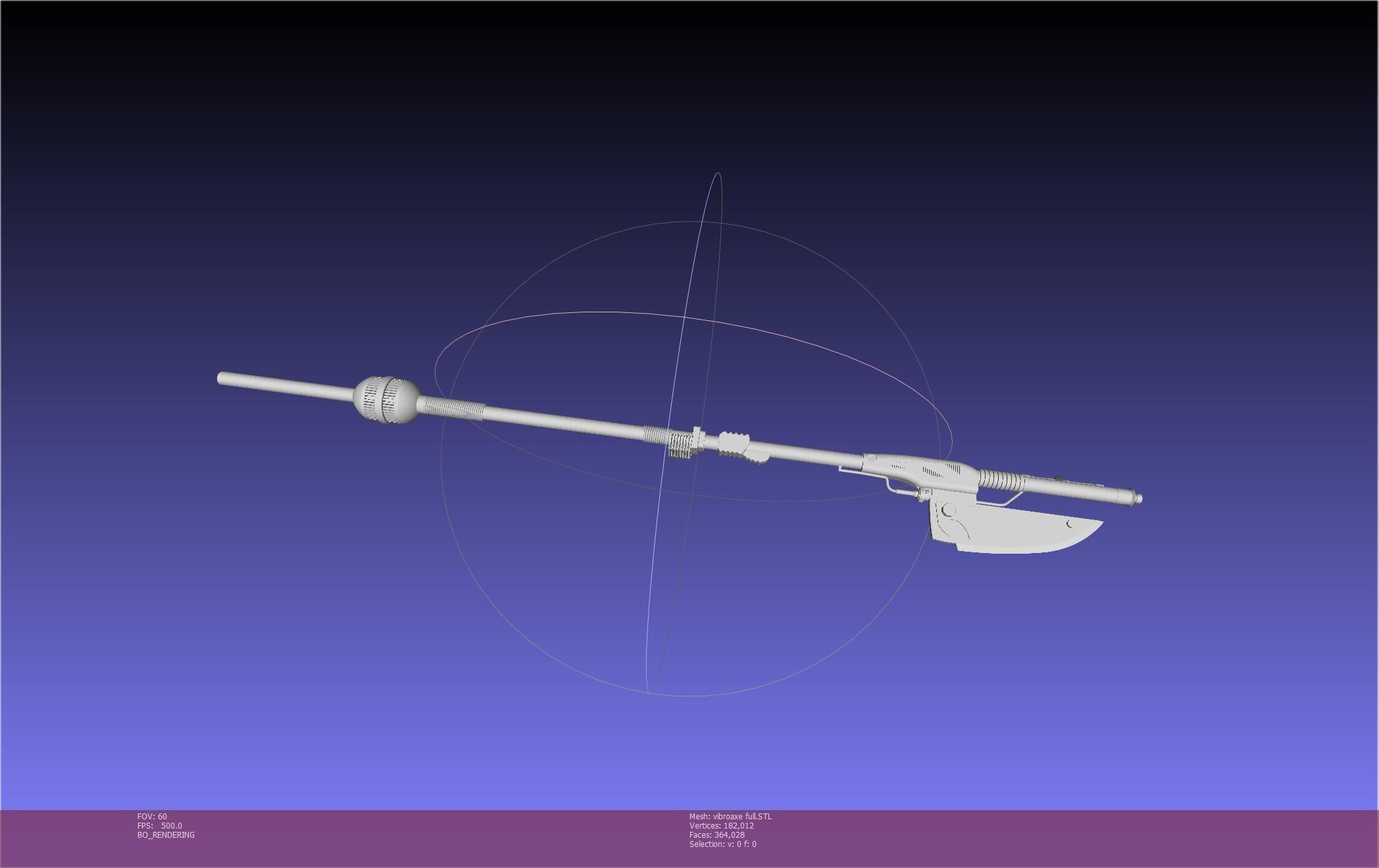 Star Wars Vibro Axe Assembly Models 3D print model_99
