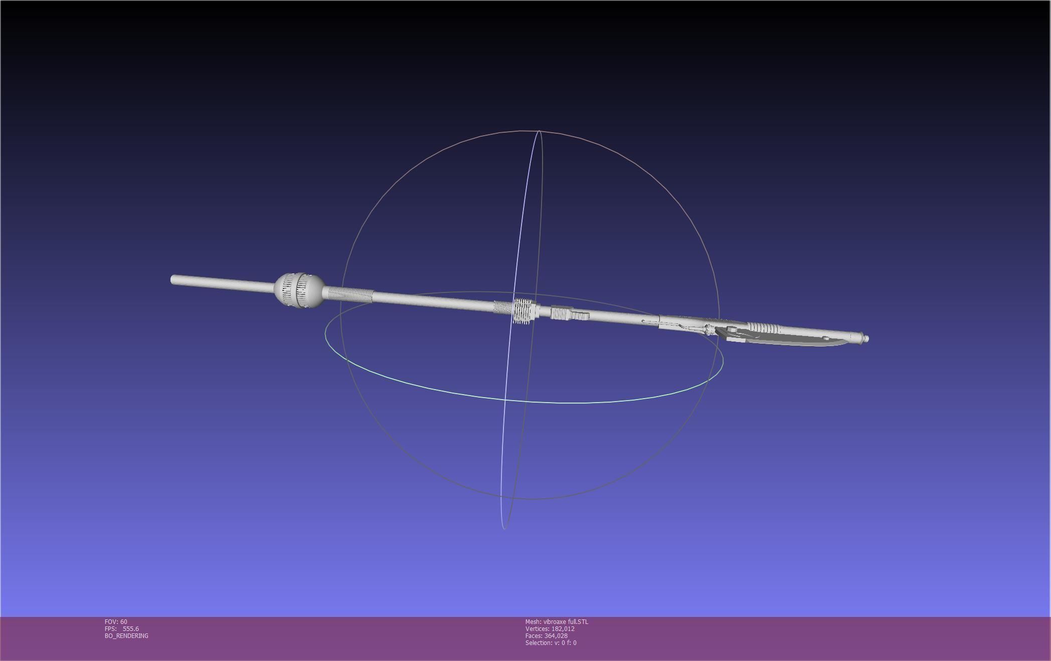 Star Wars Vibro Axe Assembly Models 3D print model_103