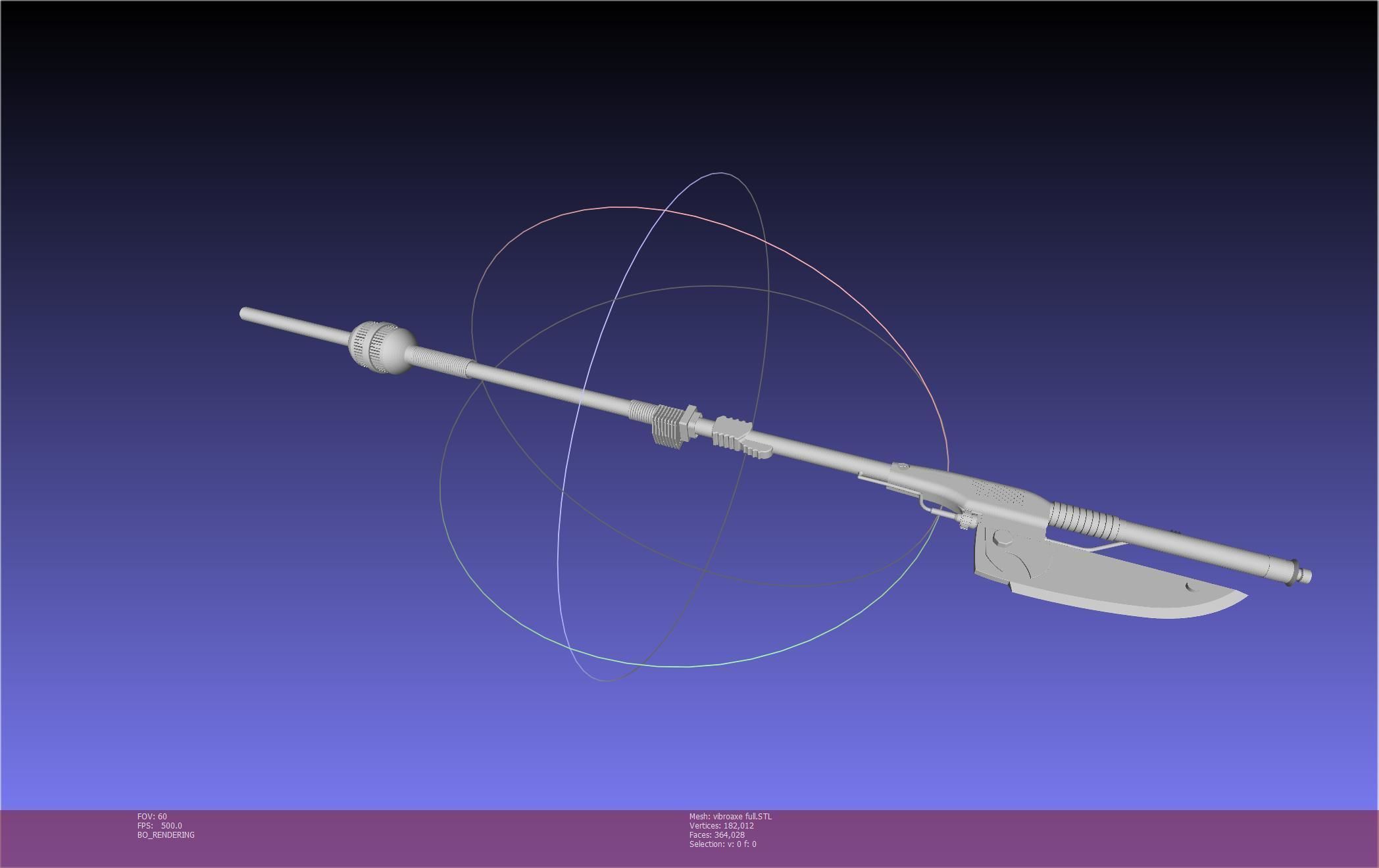 Star Wars Vibro Axe Assembly Models 3D print model_88