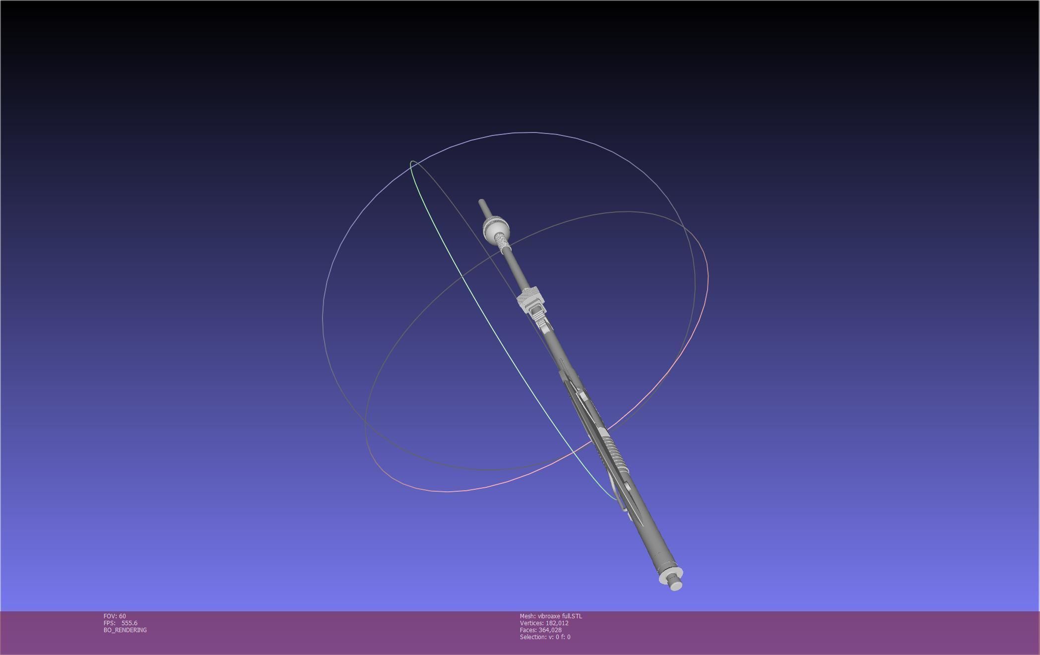 Star Wars Vibro Axe Assembly Models 3D print model_108