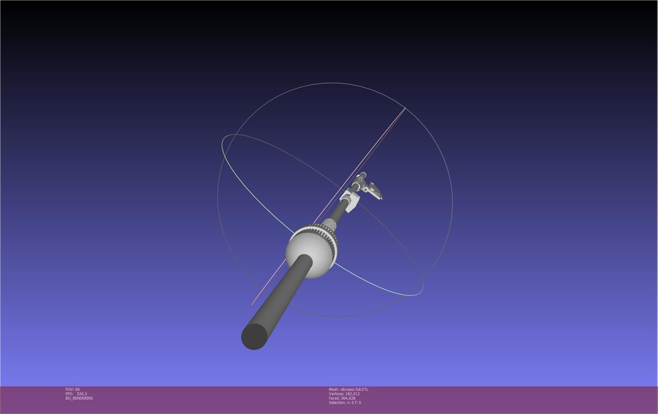 Star Wars Vibro Axe Assembly Models 3D print model_98