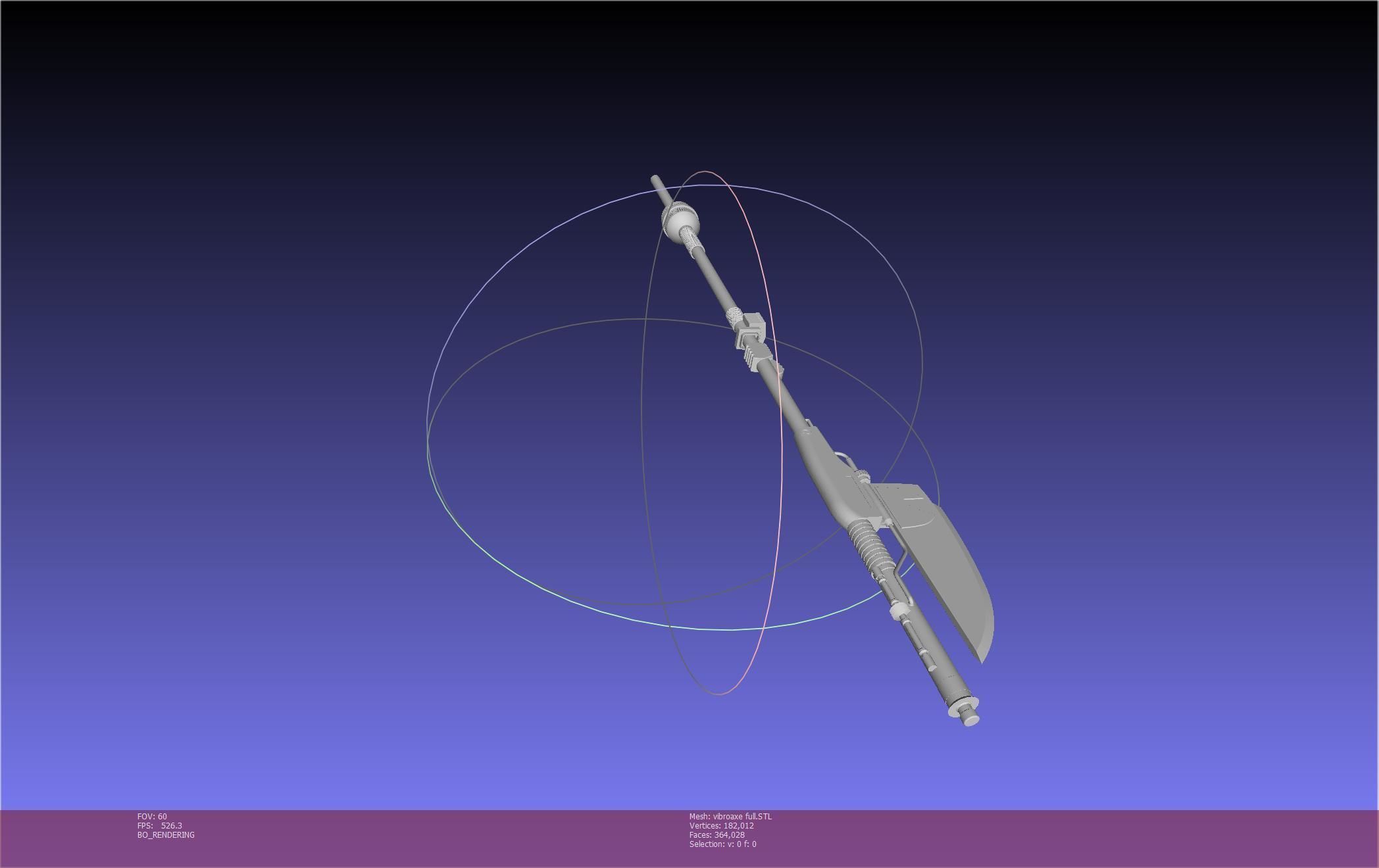 Star Wars Vibro Axe Assembly Models 3D print model_80