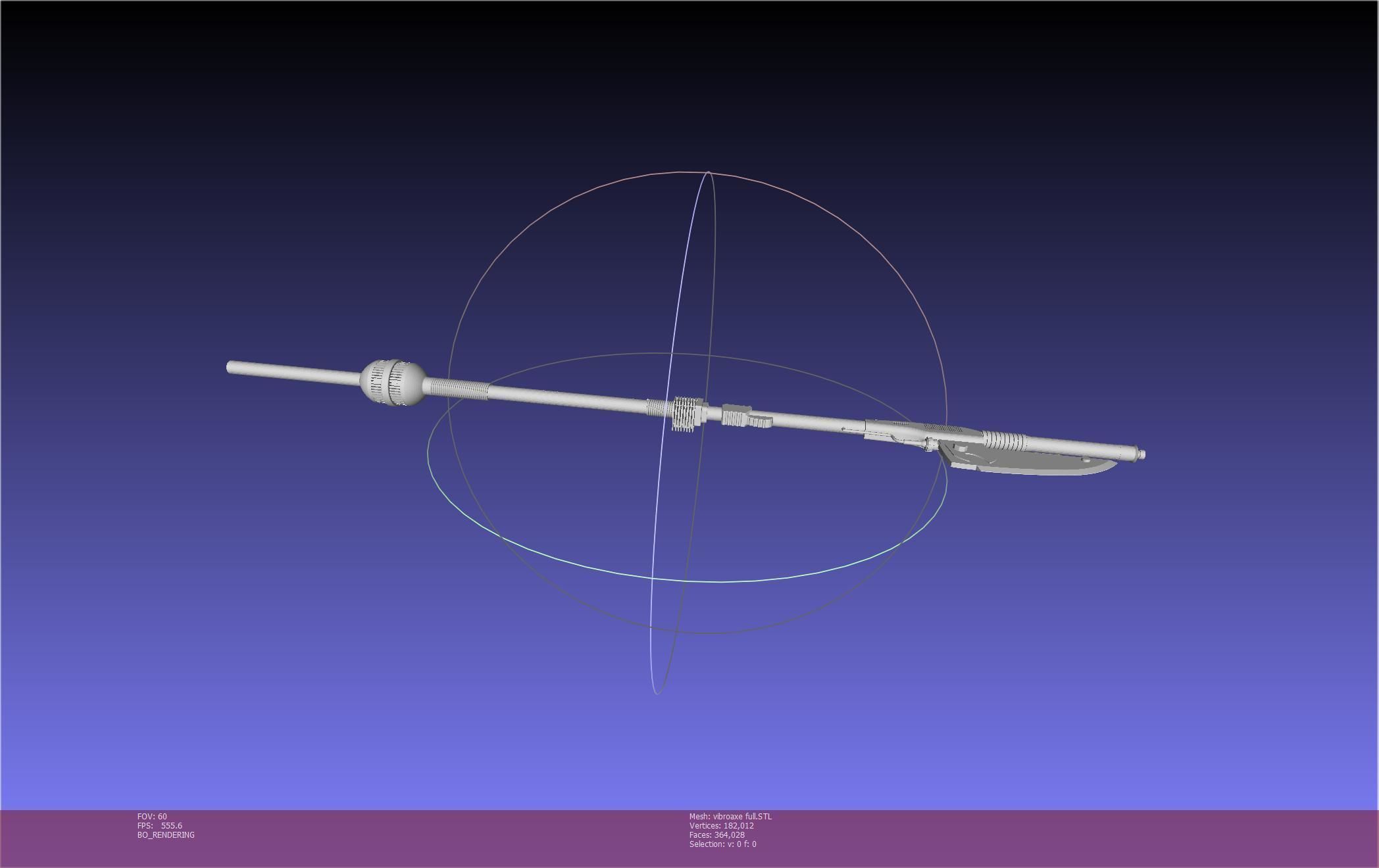 Star Wars Vibro Axe Assembly Models 3D print model_101