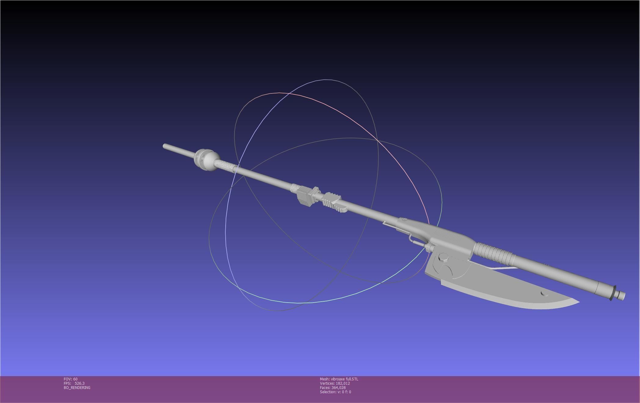 Star Wars Vibro Axe Assembly Models 3D print model_91