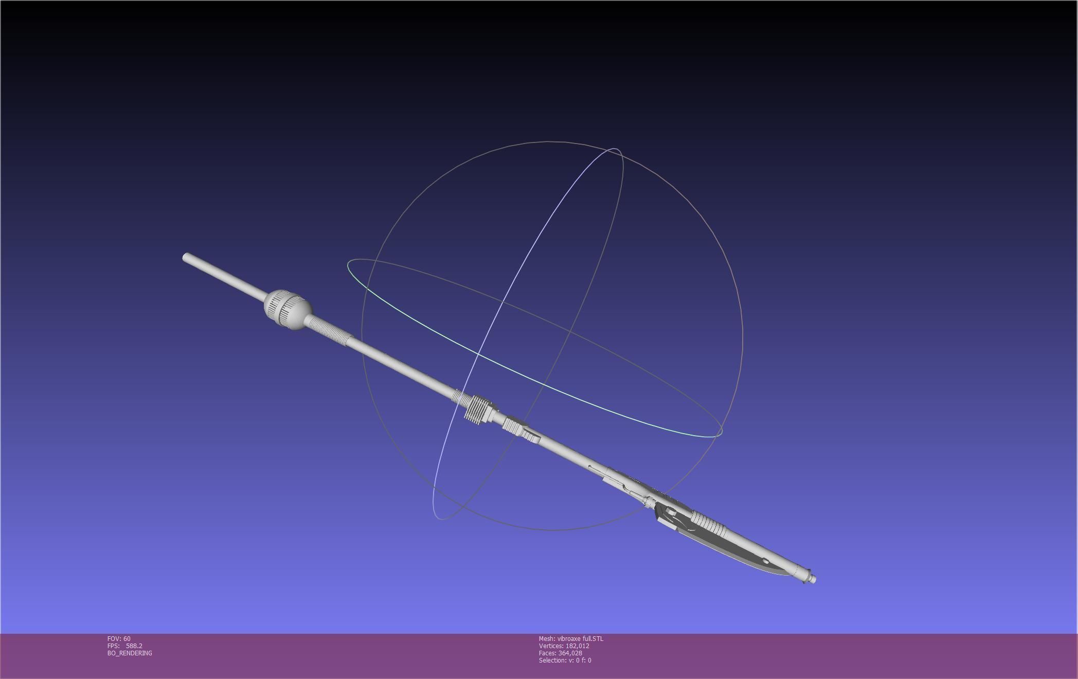 Star Wars Vibro Axe Assembly Models 3D print model_75