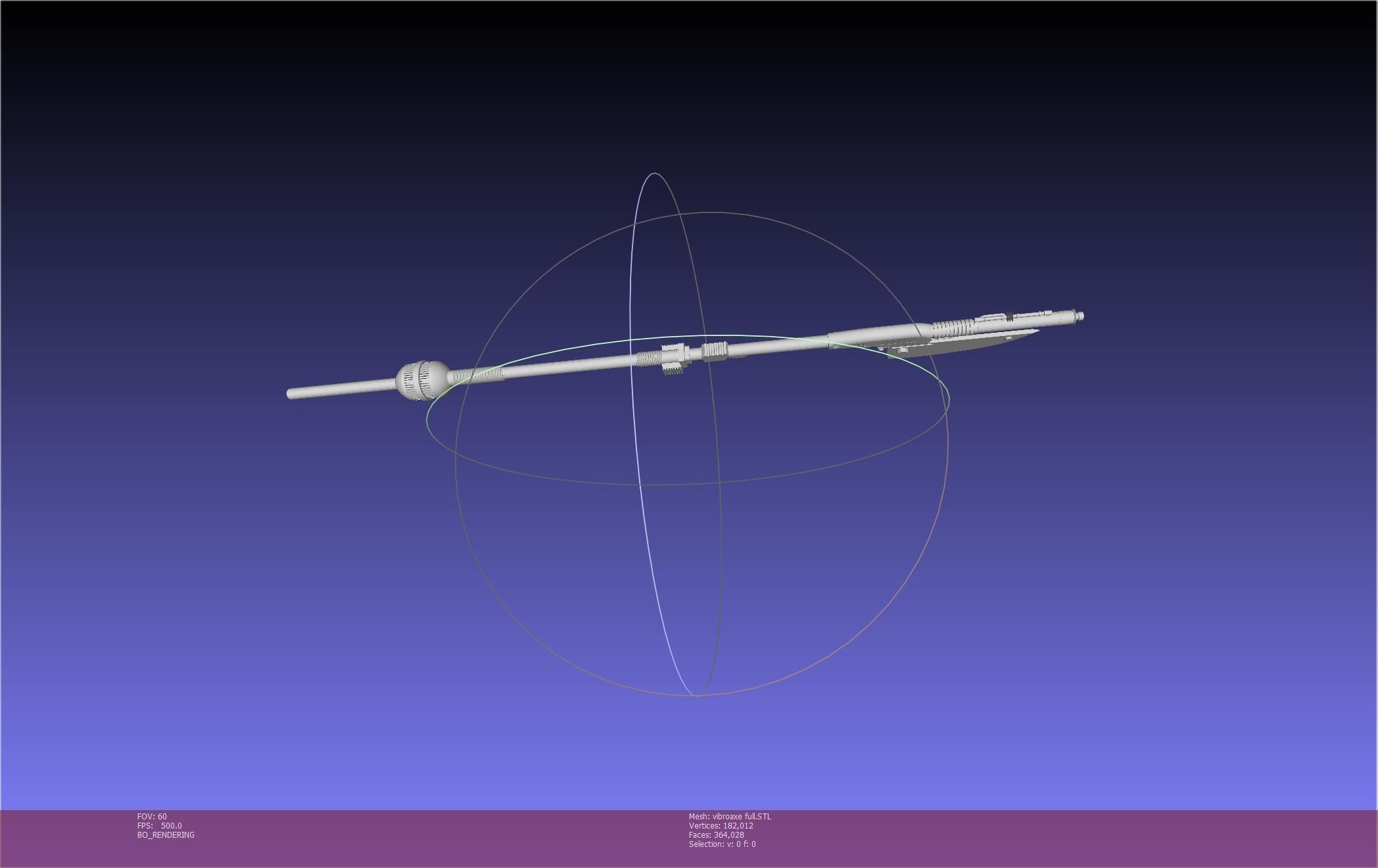 Star Wars Vibro Axe Assembly Models 3D print model_72