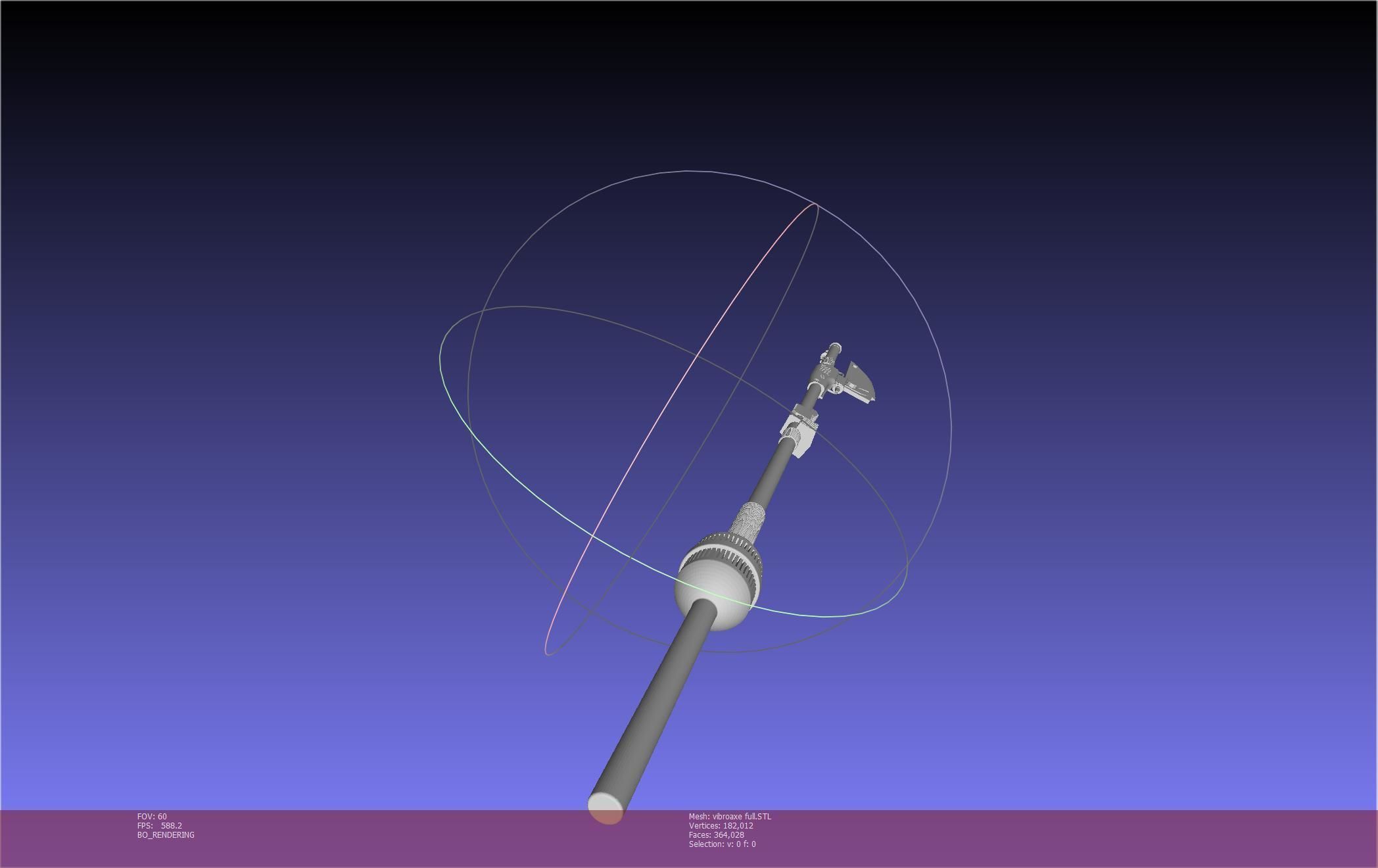 Star Wars Vibro Axe Assembly Models 3D print model_85