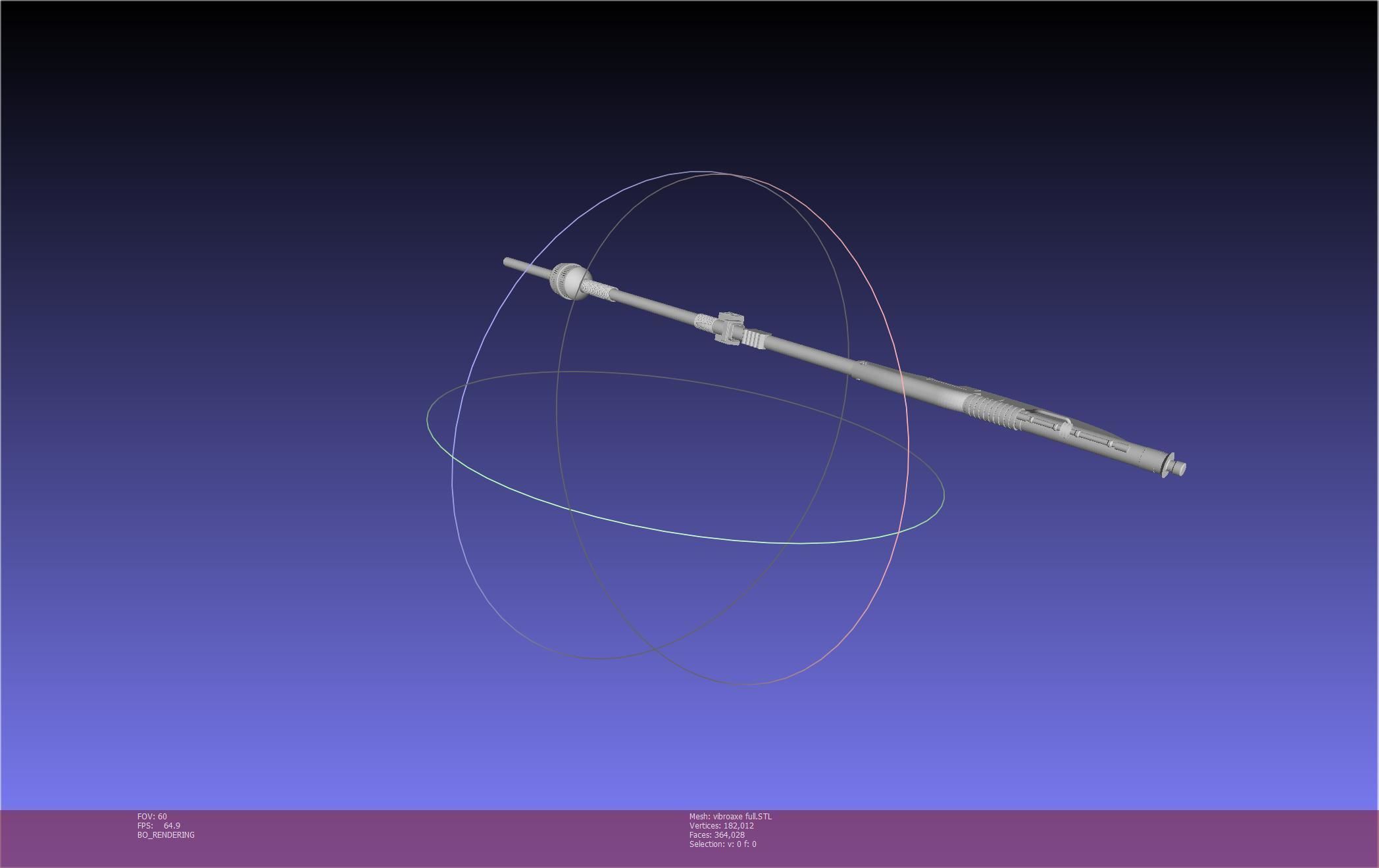 Star Wars Vibro Axe Assembly Models 3D print model_68