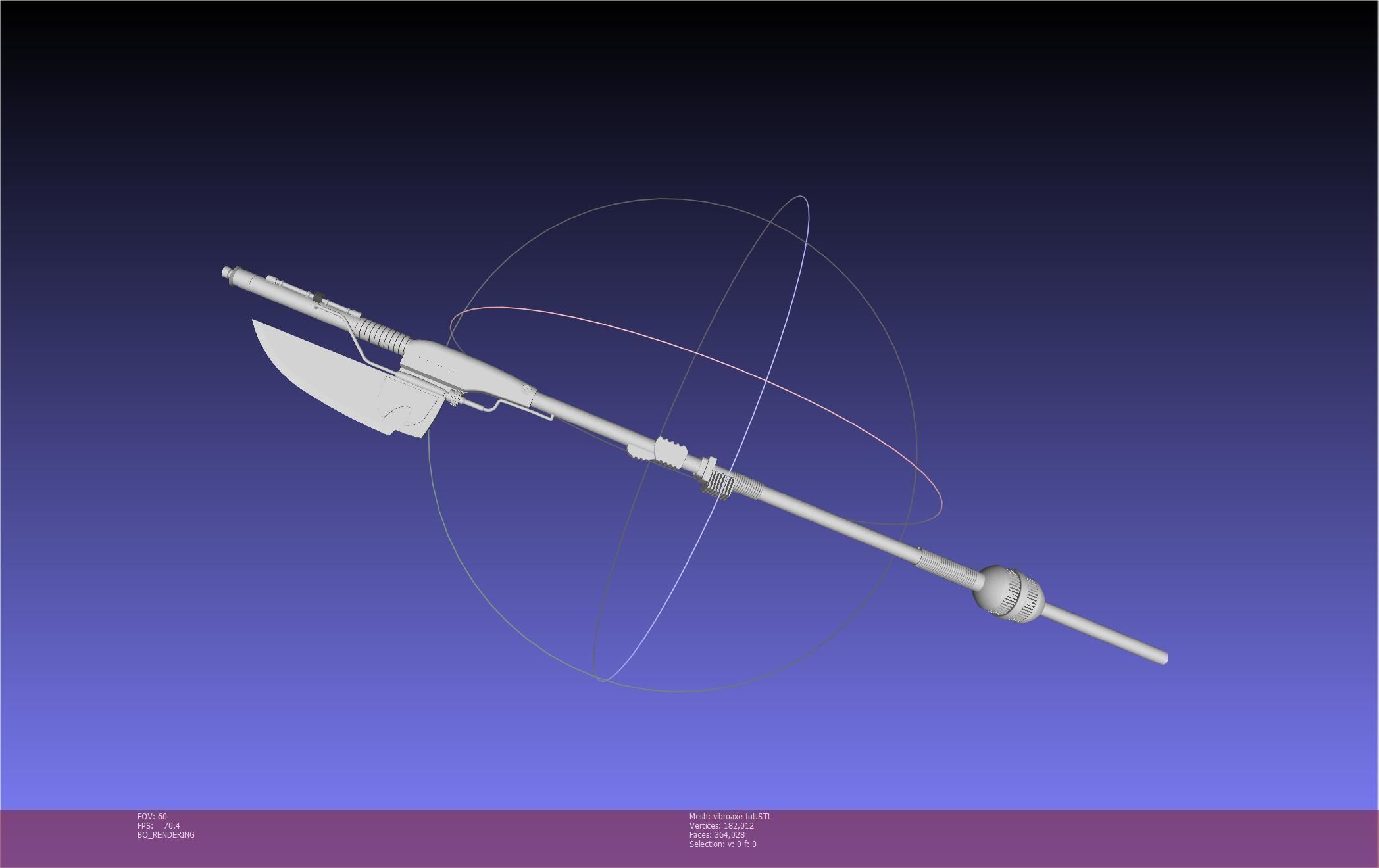 Star Wars Vibro Axe Assembly Models 3D print model_56